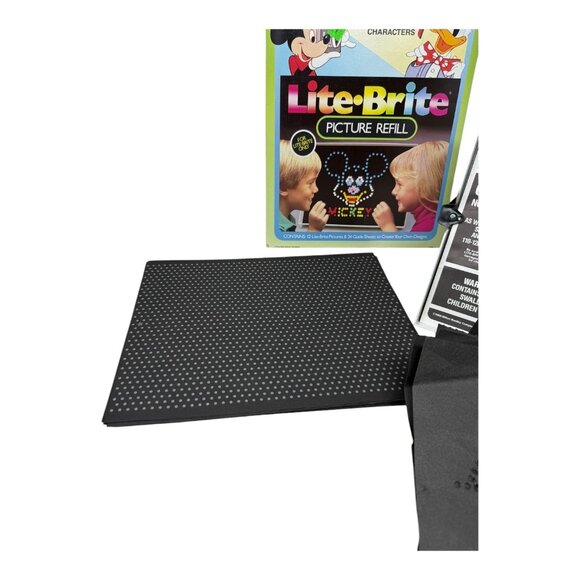Lite-Brite Original Pictures Box Disney Picture Refills 7/8 in Pegs 1990 Vtg Toy - Picture 3 of 16